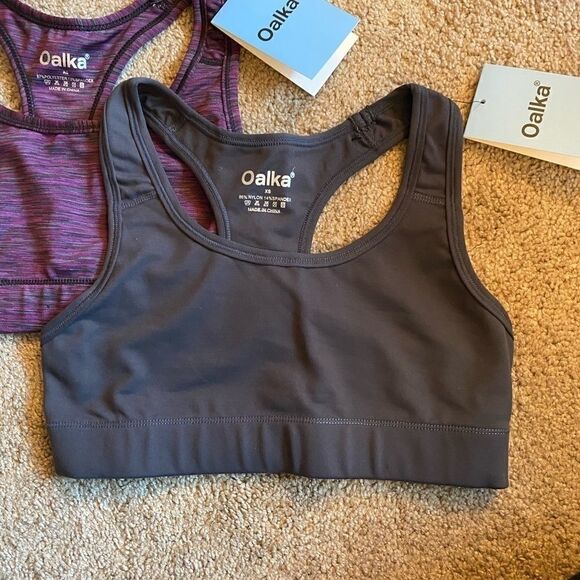 Set of 2, NWT Oalka sports bras, XS - Picture 2 of 7